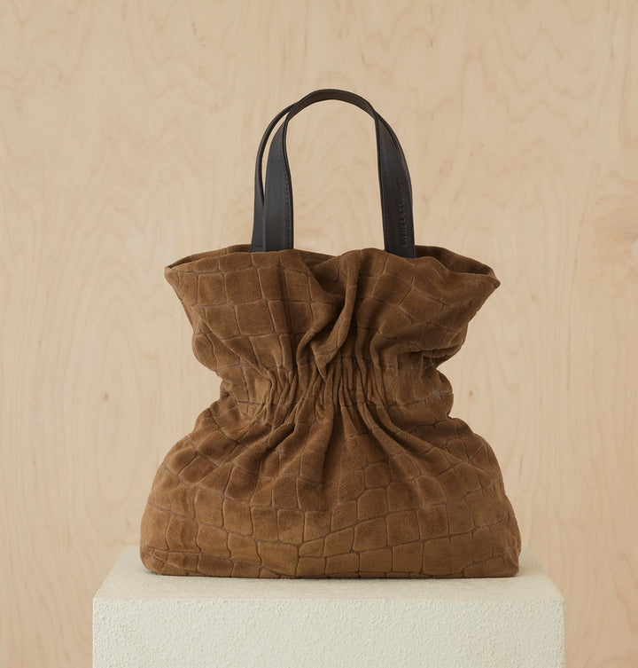 Daniella Lehavi Salina Shopper Bag in Brown Croco available at Barbara Katz