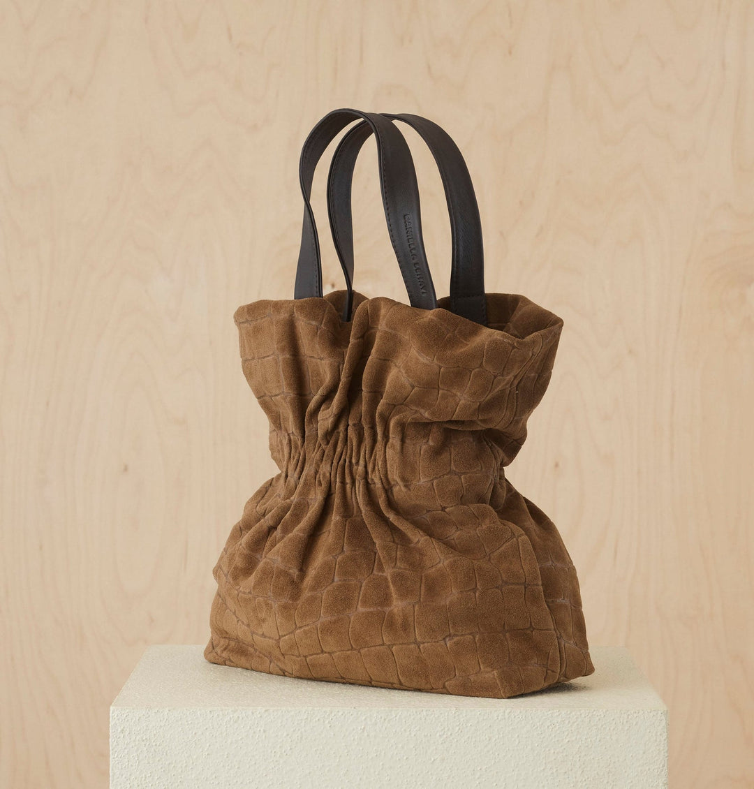 Daniella Lehavi Salina Shopper Bag in Brown Croco available at Barbara Katz