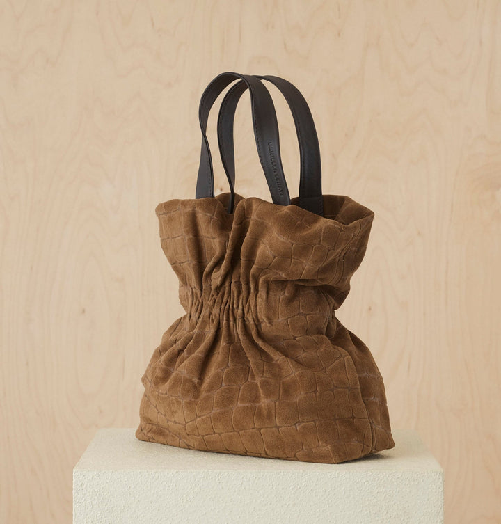 Daniella Lehavi Salina Shopper Bag in Brown Croco available at Barbara Katz