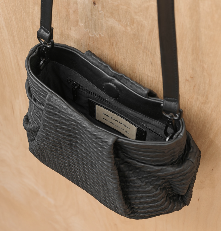 Daniella Lehavi Bali Knotted Mini Bag in Black available at Barbara Katz