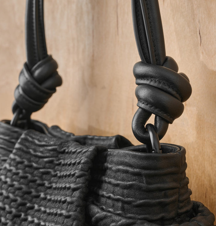 Daniella Lehavi Bali Knotted Mini Bag in Black available at Barbara Katz