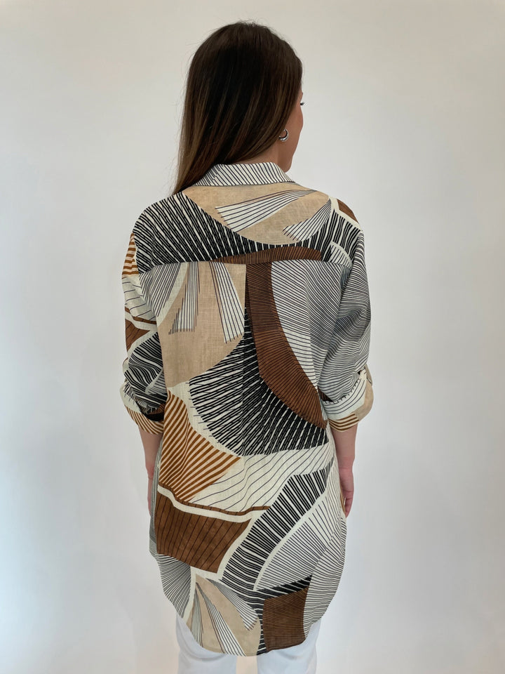Bariloche Cisco Shirt in Off White available at Barbara Katz