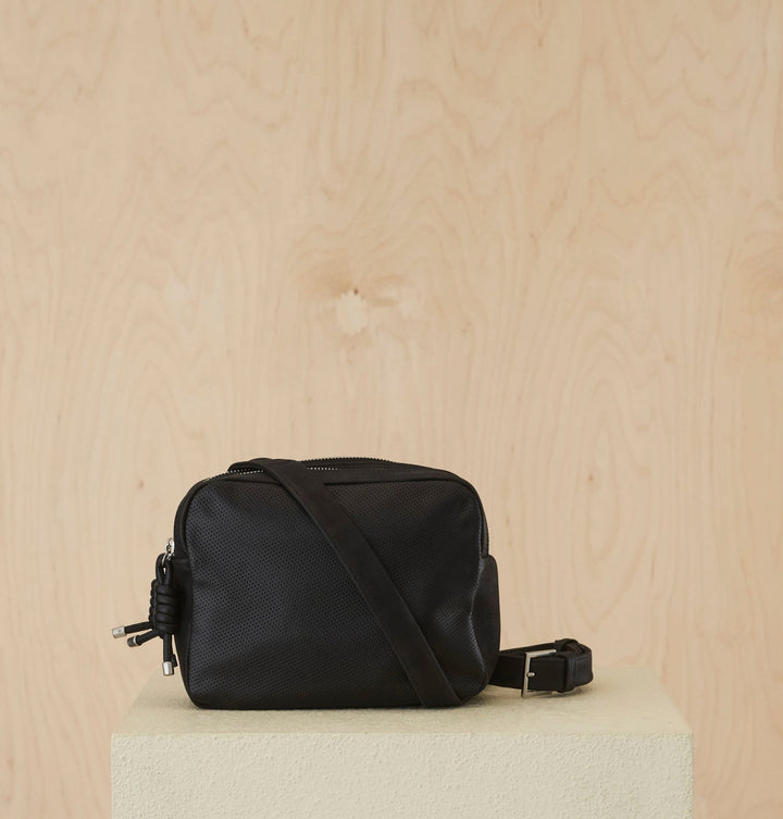 Daniella Lehavi Louise Loop Mini Box Crossbody Bag in Black available at Barbara Katz