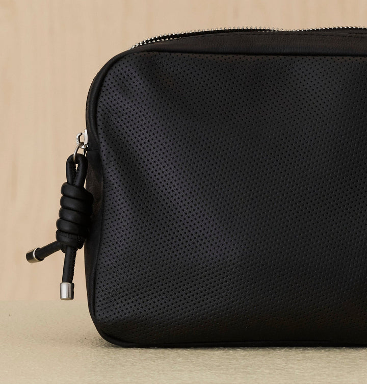 Daniella Lehavi Louise Loop Mini Box Crossbody Bag in Black available at Barbara Katz