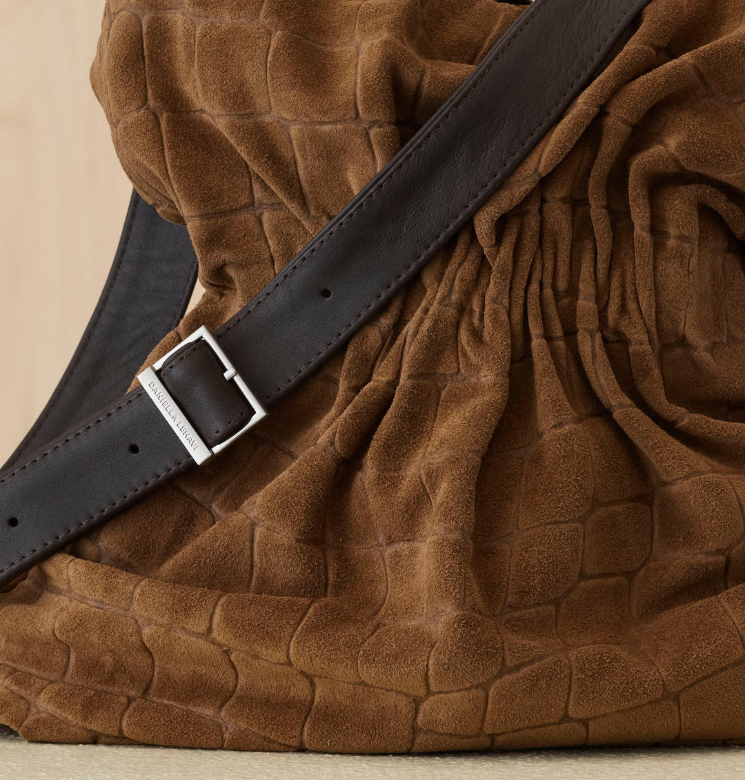 Daniella Lehavi Salina Shopper Bag in Brown Croco available at Barbara Katz