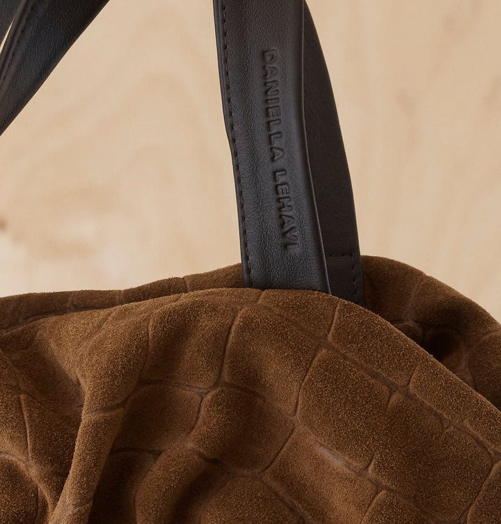 Daniella Lehavi Salina Shopper Bag in Brown Croco available at Barbara Katz
