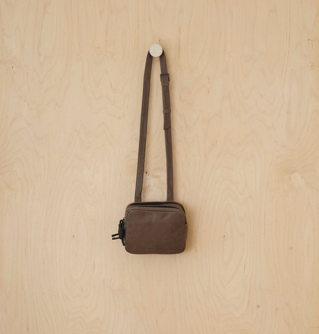 Daniella Lehavi Louise Loop Mini Box Crossbody Bag in Clay available at Barbara Katz