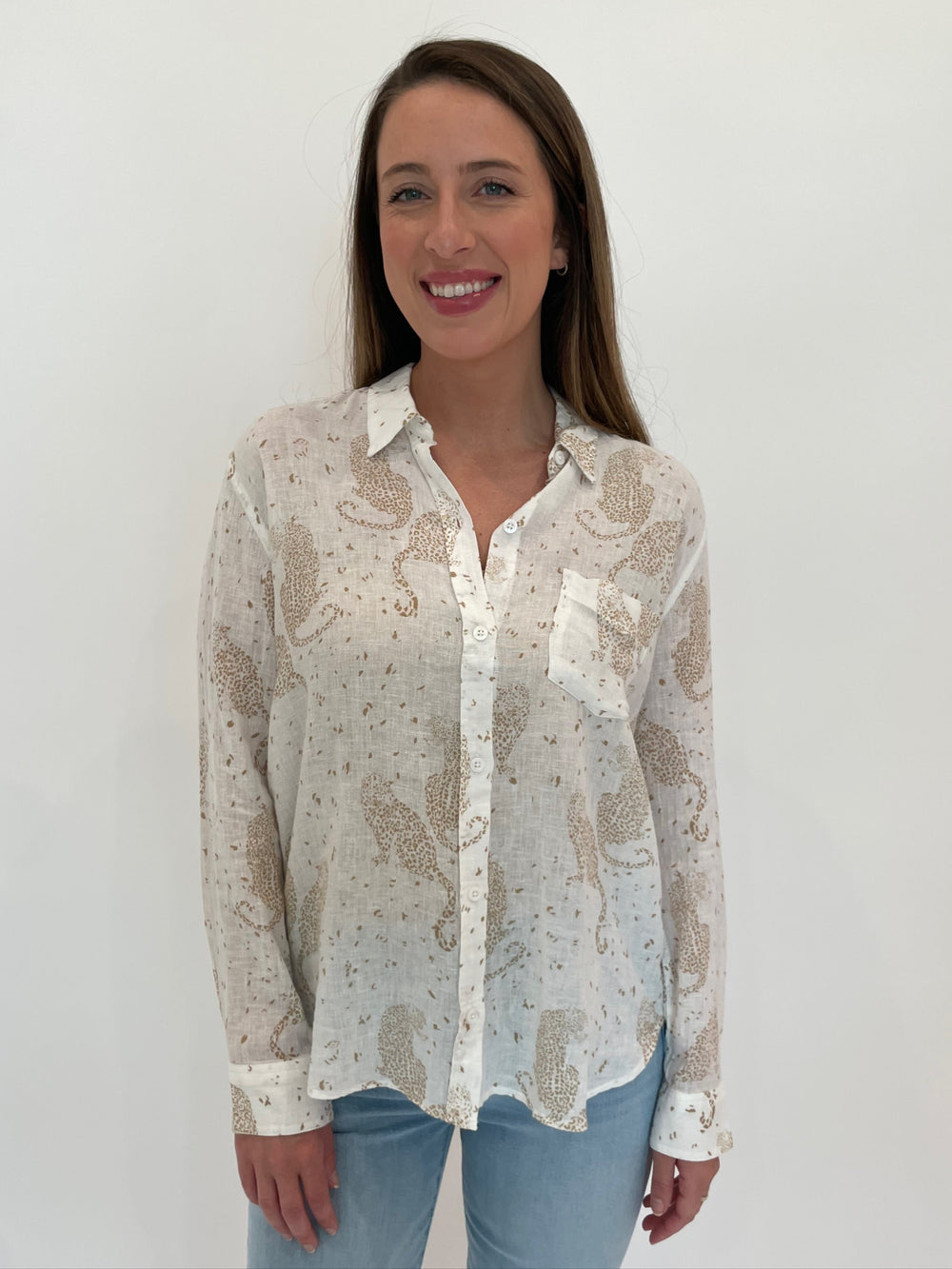 Rails Charli Shirt in Cheetah Spots available at Barbara Katz