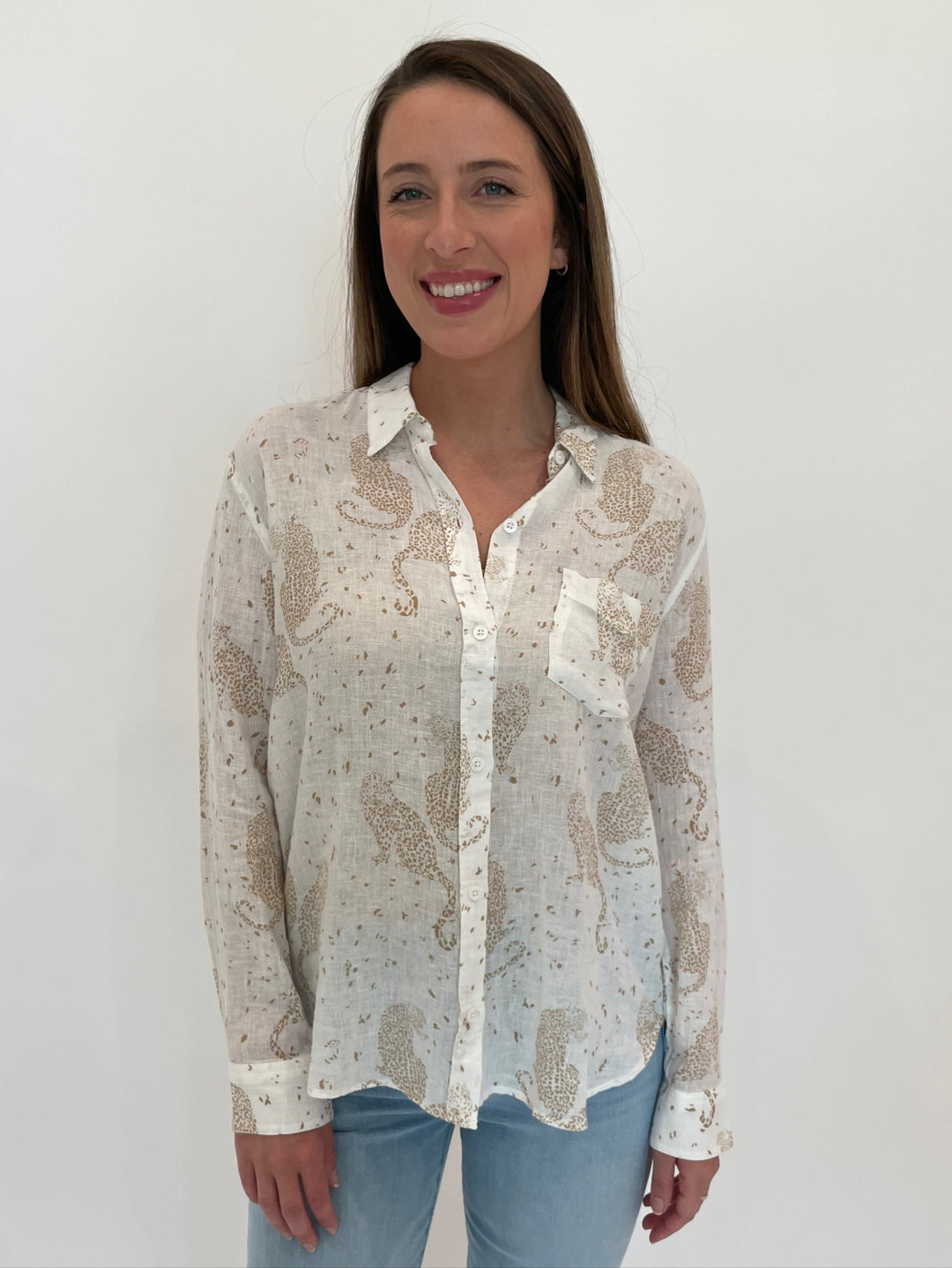 Rails Charli Shirt in Cheetah Spots available at Barbara Katz