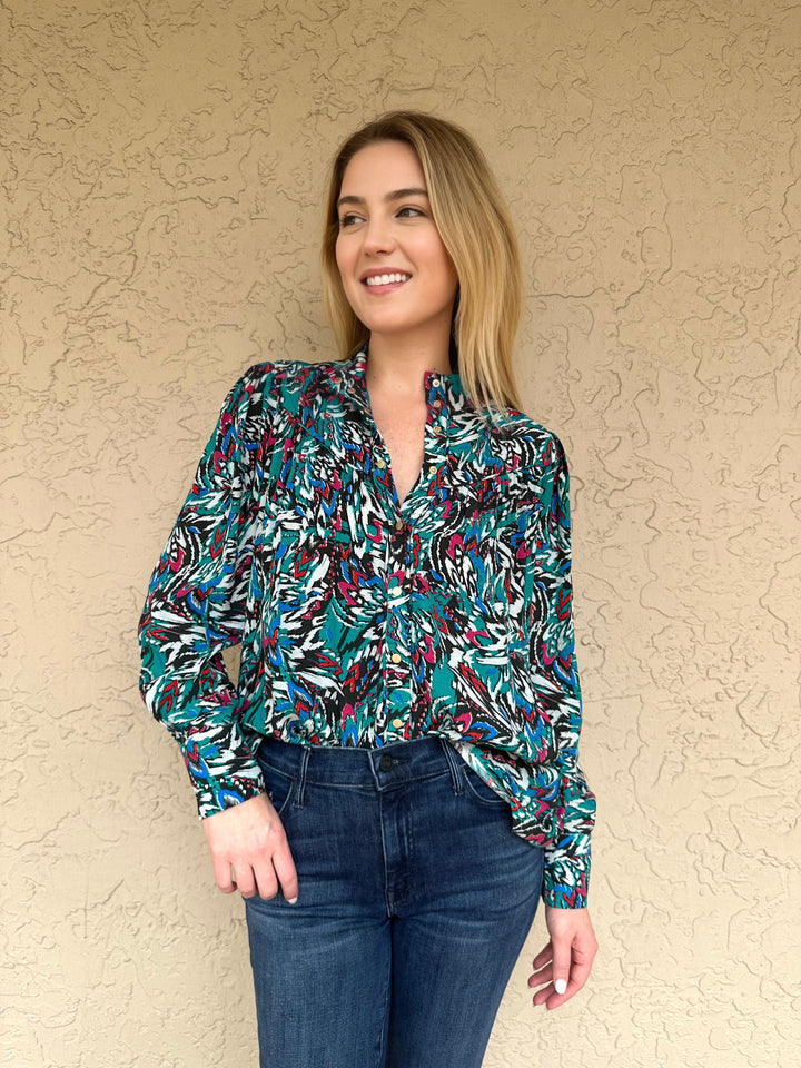 Suncoo LABAN VISC PRINT BLOUSE