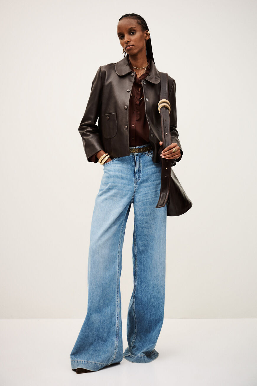 BA&SH Milos Jacket in Marron available at Barbara Katz