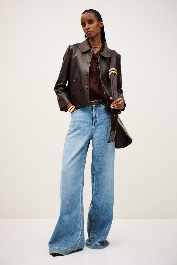 BA&SH Milos Jacket in Marron available at Barbara Katz