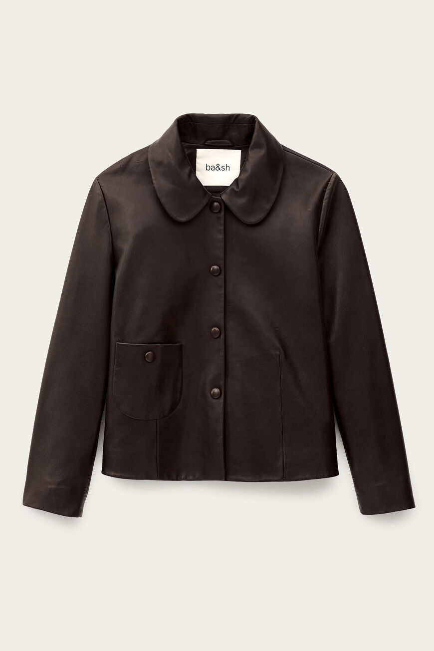 BA&SH Milos Jacket in Marron available at Barbara Katz