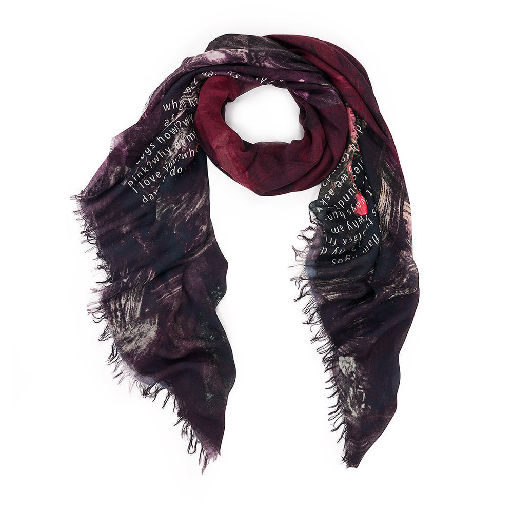 Suzi Roher Why Scarf available at Barbara Katz