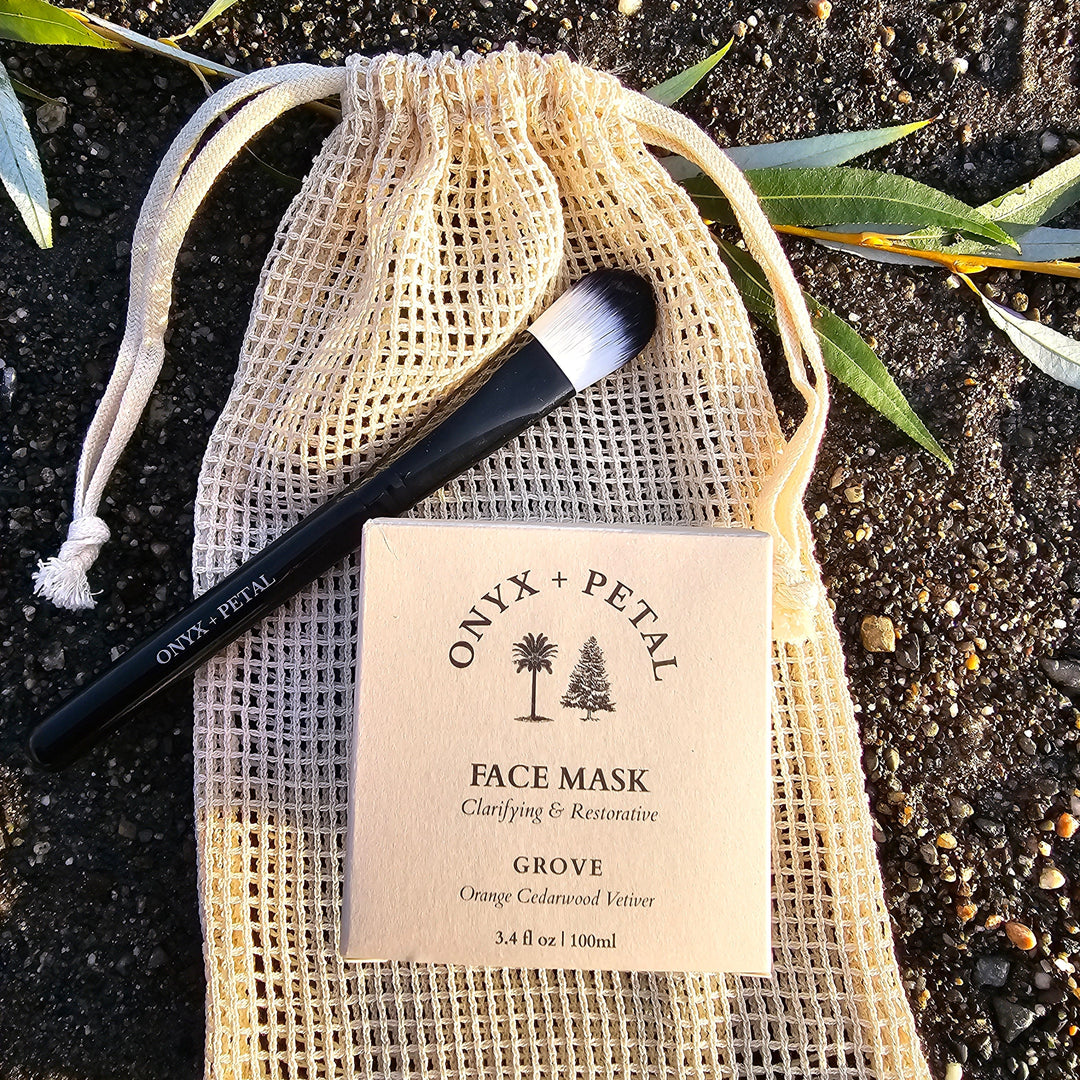 Onyx + Petal Grove Face Mask & Treatment Brush available at Barbara Katz