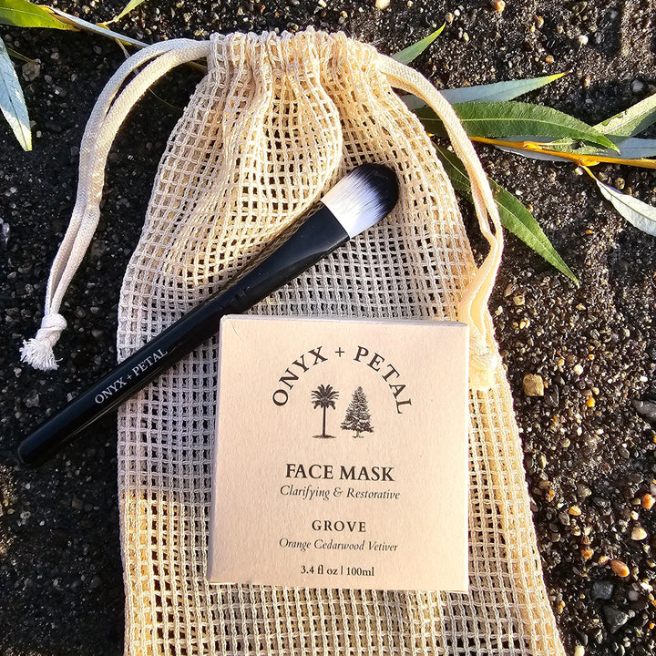 Onyx + Petal Grove Face Mask & Treatment Brush available at Barbara Katz