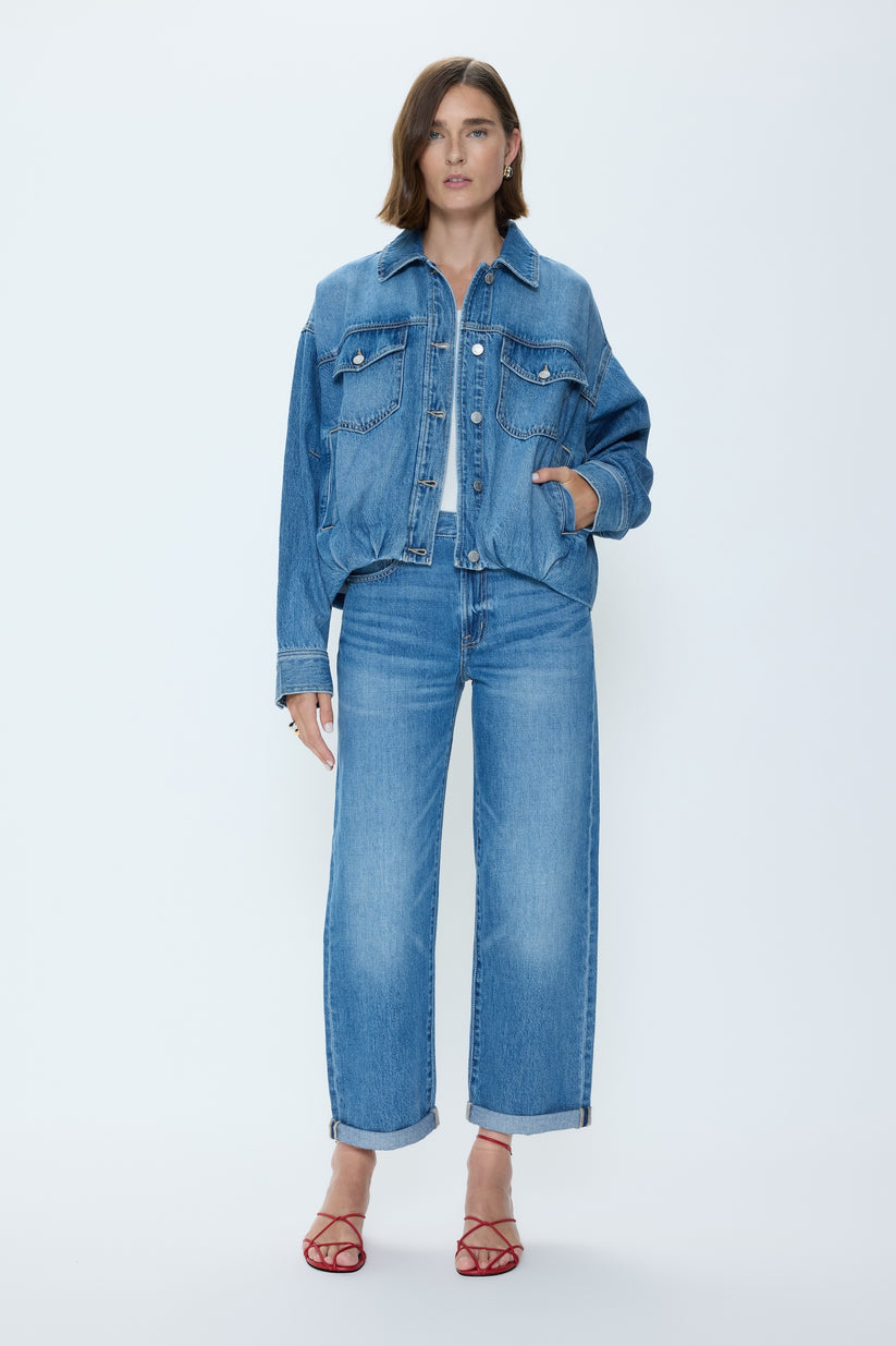 Pistola Bibi Blouson Trucker Jacket in Heartfelt available at Barbara Katz