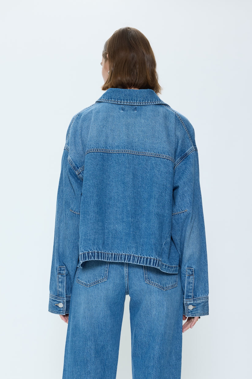 Pistola Bibi Blouson Trucker Jacket in Heartfelt available at Barbara Katz