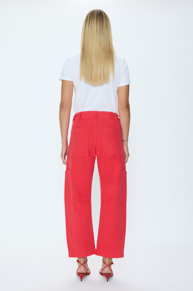 Pistola Sabrina Curved Utility Pants - Maraschino – Barbara Katz