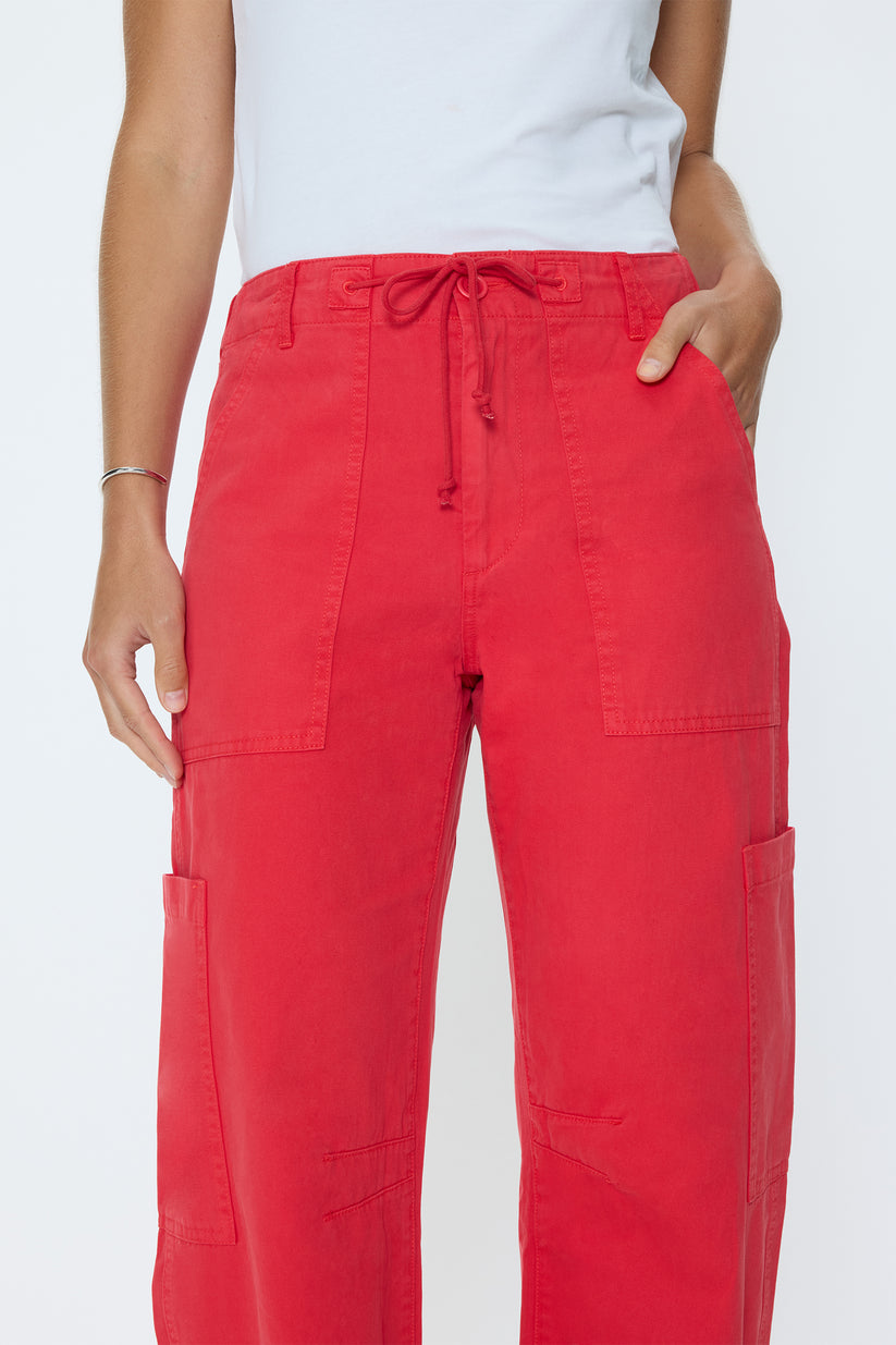 Pistola Sabrina Curved Utility Pants - Maraschino – Barbara Katz