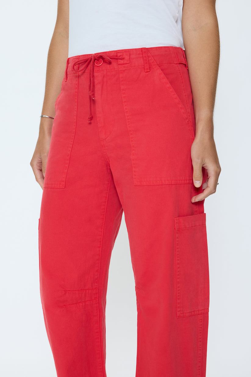 Pistola Sabrina Curved Utility Pants - Maraschino – Barbara Katz