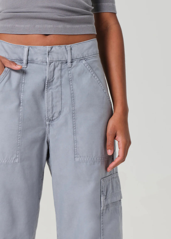 Citizens of Humanity Marcelle Low Slung Easy Cargo Pants in Hematite available at Barbara Katz
