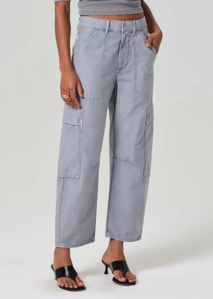 Citizens of Humanity Marcelle Low Slung Easy Cargo Pants in Hematite available at Barbara Katz