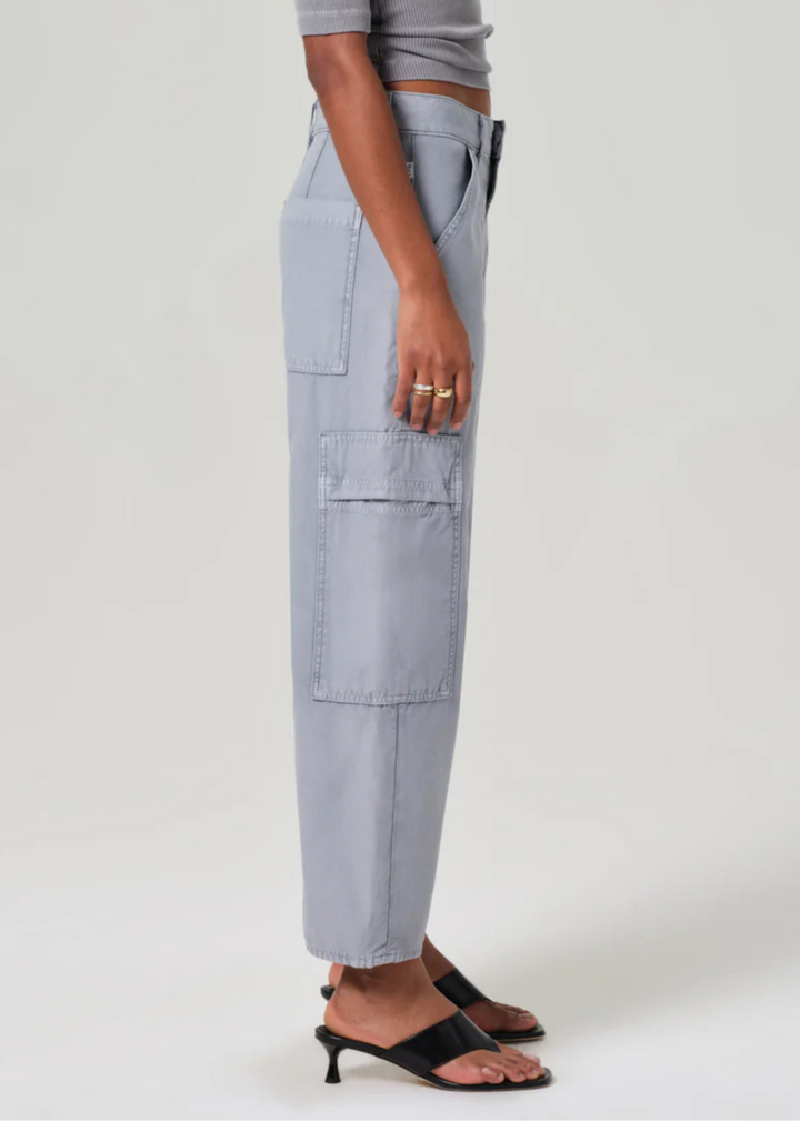 Citizens of Humanity Marcelle Low Slung Easy Cargo Pants in Hematite available at Barbara Katz