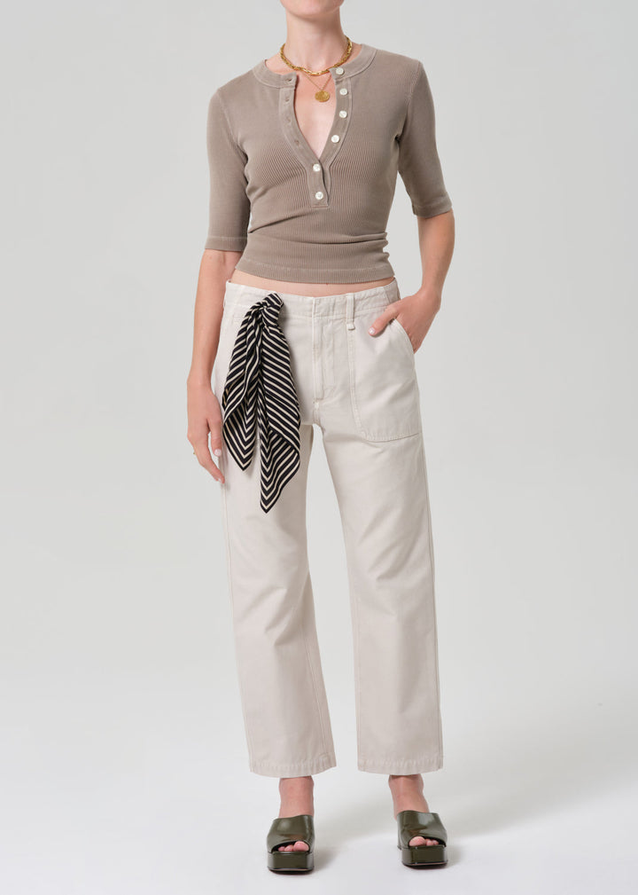 Citizens of Humanity Winslow Utility Pants in Pale Stone available at Barbara Katz