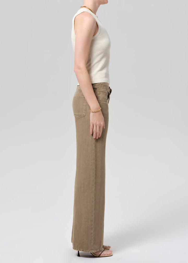 Citizens of Humanity Nora Linen Trouser in Reservoir available at Barbara Katz