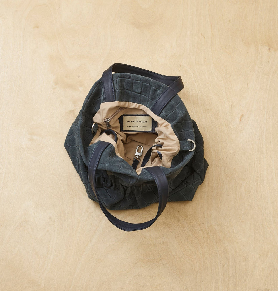 Daniella Lehavi Salina Shopper Bag in Teal Croco available at Barbara Katz