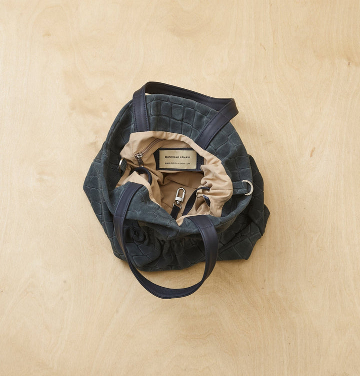 Daniella Lehavi Salina Shopper Bag in Teal Croco available at Barbara Katz