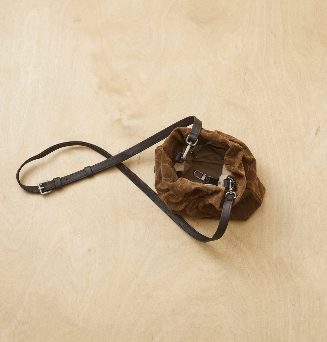 Daniella Lehavi Salina Mini Bag in Brown Croco available at Barbara Katz