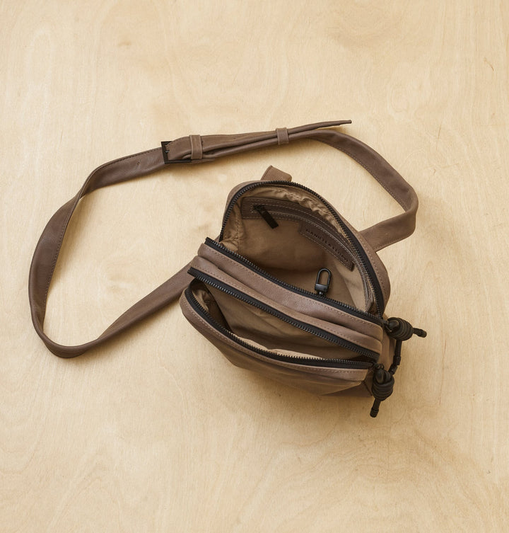 Daniella Lehavi Louise Loop Mini Box Crossbody Bag in Clay available at Barbara Katz