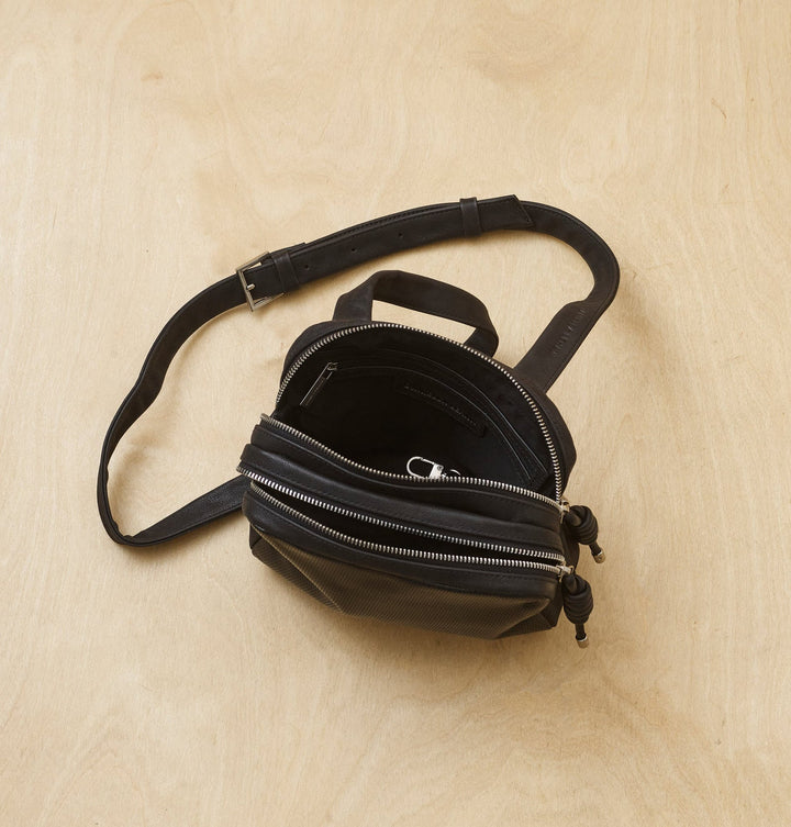 Daniella Lehavi Louise Loop Mini Box Crossbody Bag in Black available at Barbara Katz