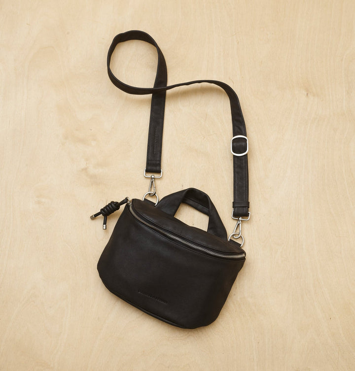 Daniella Lehavi Mia Loop Crossbody Bag in Black available at Barbara Katz