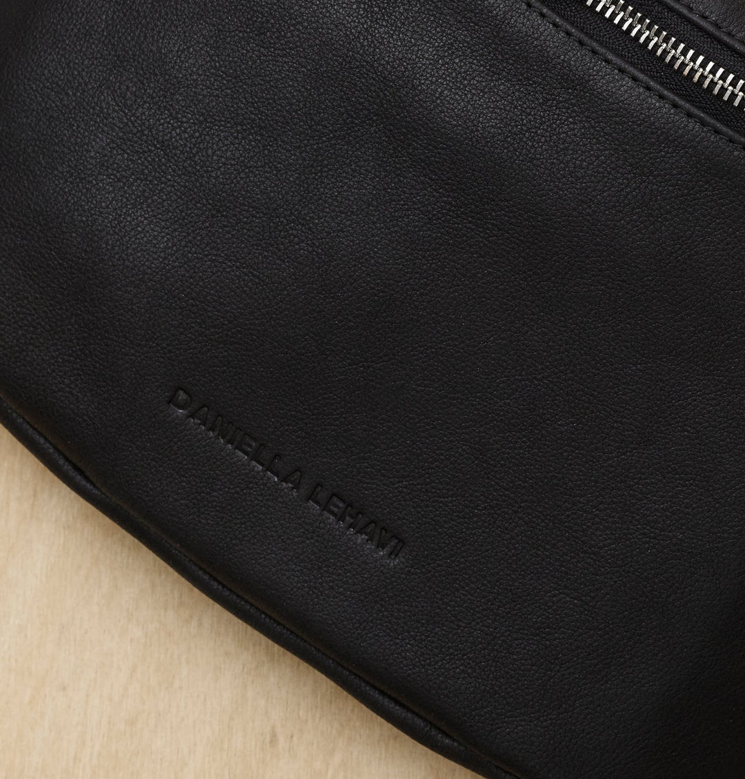 Daniella Lehavi Mia Loop Crossbody Bag in Black available at Barbara Katz