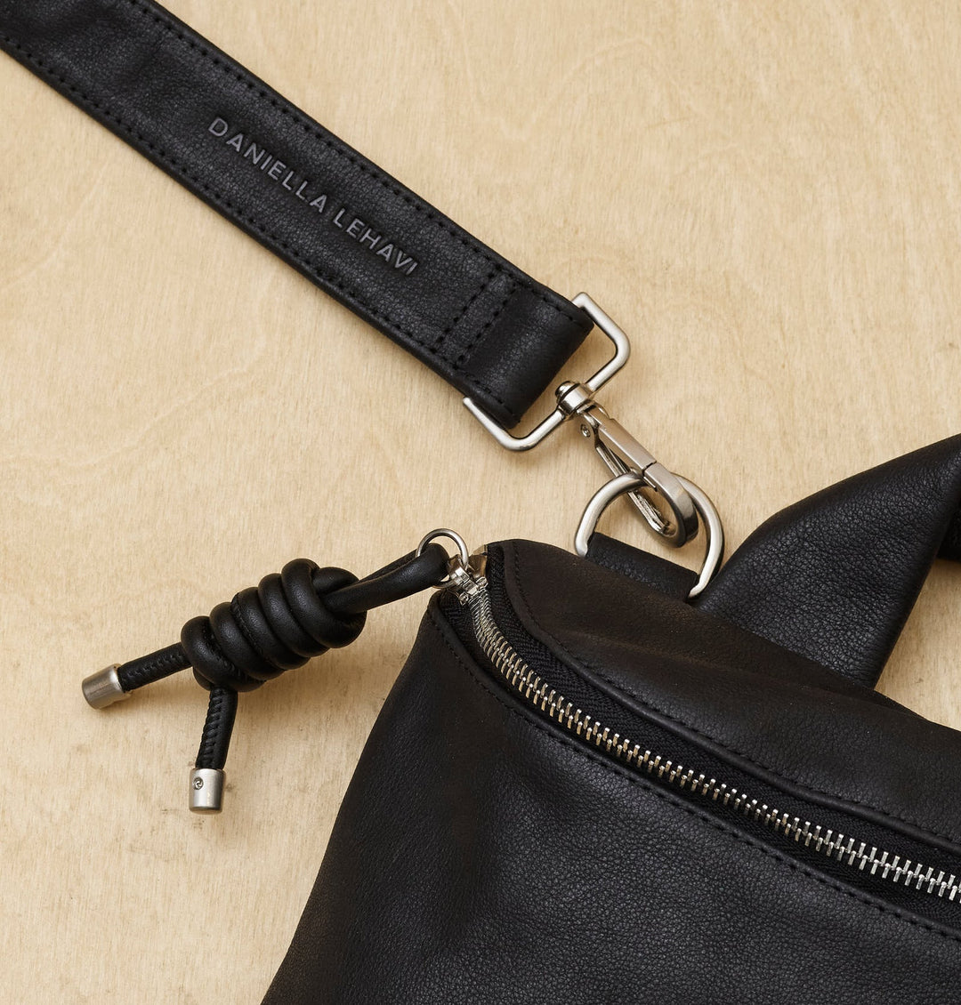 Daniella Lehavi Mia Loop Crossbody Bag in Black available at Barbara Katz