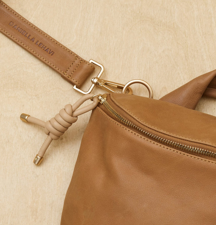 Daniella Lehavi Mia Loop Crossbody Bag in Camel available at Barbara Katz