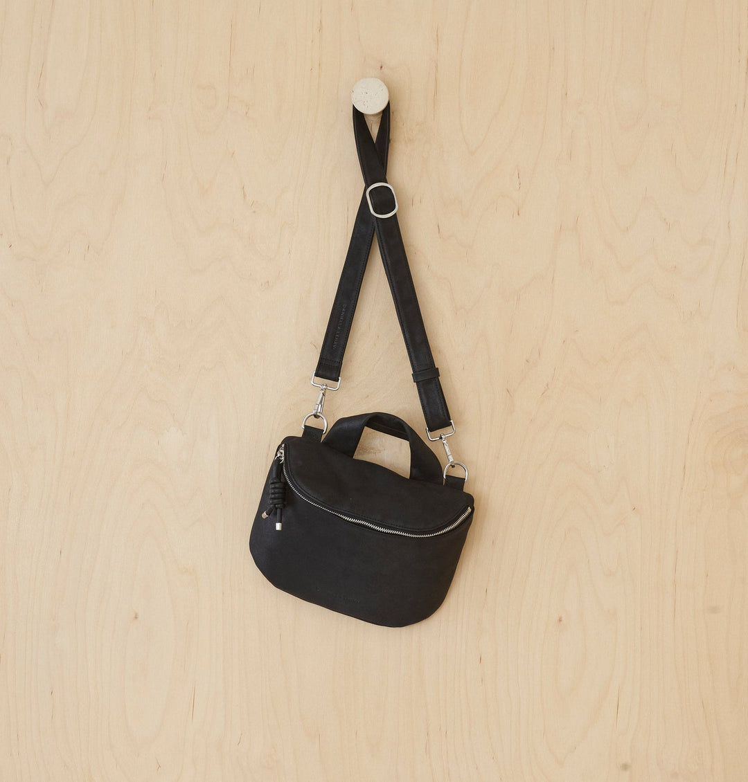 Daniella Lehavi Mia Loop Crossbody Bag in Black available at Barbara Katz