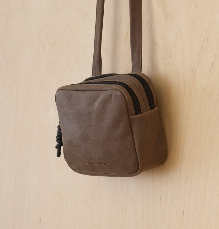 Daniella Lehavi Louise Loop Mini Box Crossbody Bag in Clay available at Barbara Katz