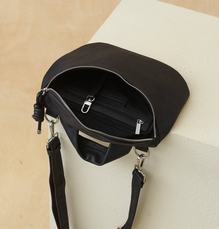 Daniella Lehavi Mia Loop Crossbody Bag in Black available at Barbara Katz