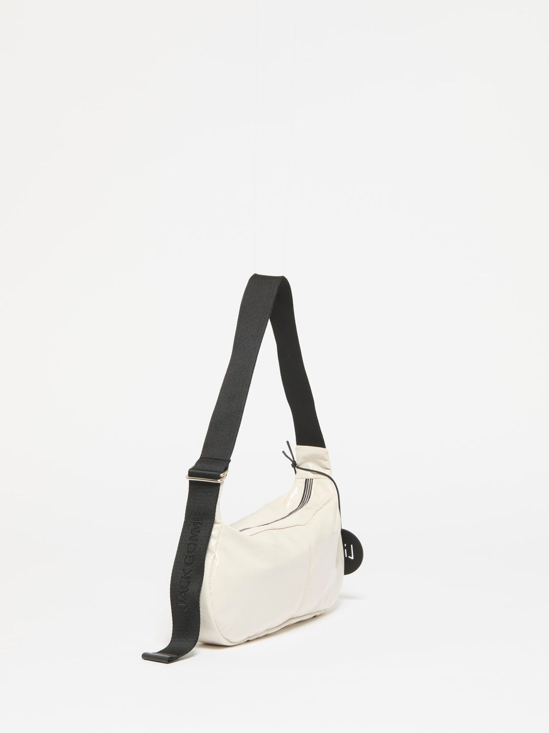 Jack Gomme Maeve Light Vegan Aqua Handbag in Shiny Ivoire available at Barbara Katz