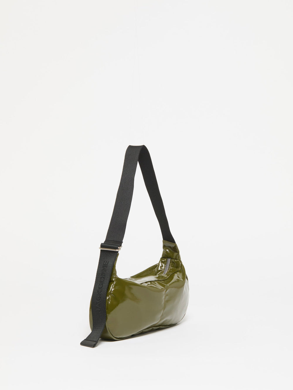 Jack Gomme Maeve Light Vegan Aqua Handbag in Shiny Mousse available at Barbara Katz