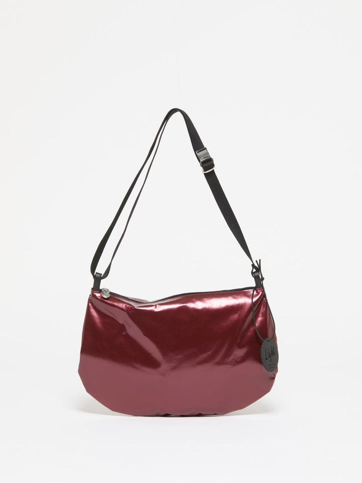 Jack Gomme Filo Light Original Shoulder Bag in Shiny Madere available at Barbara Katz