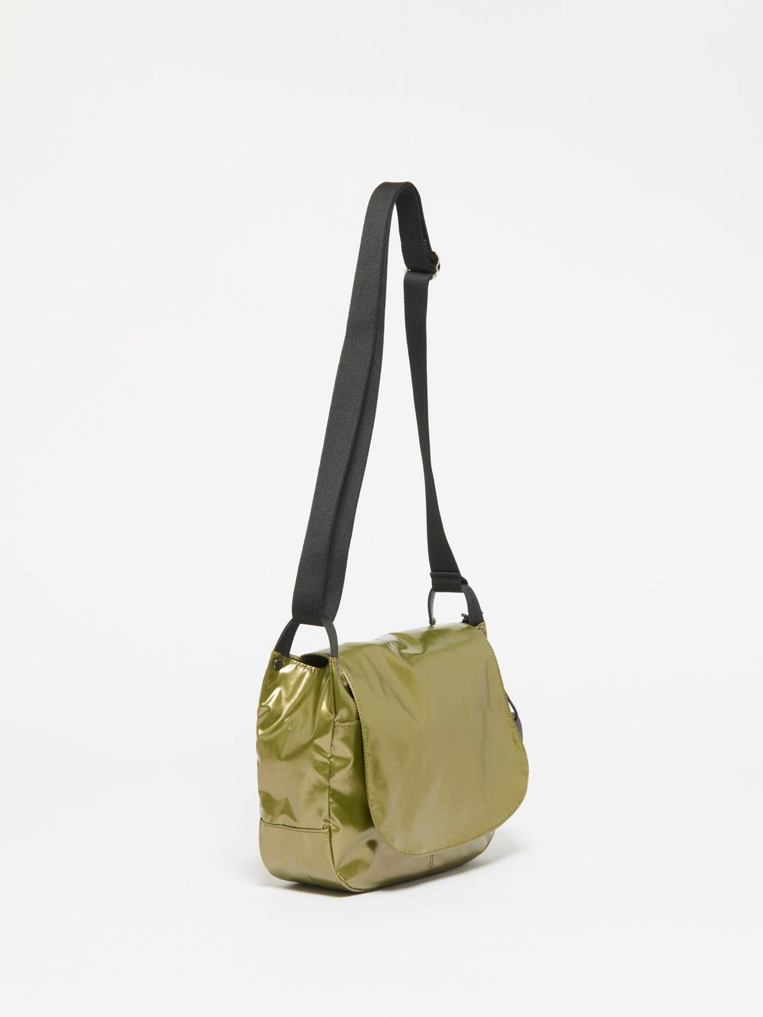 Jack Gomme Nico Light Shoulder Bag in Shiny Avocado available at Barbara Katz