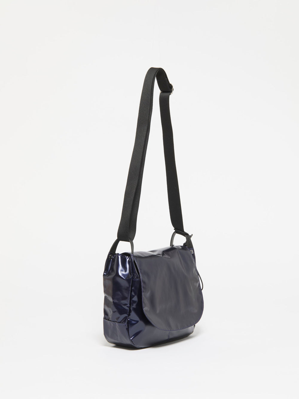 Jack Gomme Nico Light Shoulder Bag in Shiny Indigo available at Barbara Katz