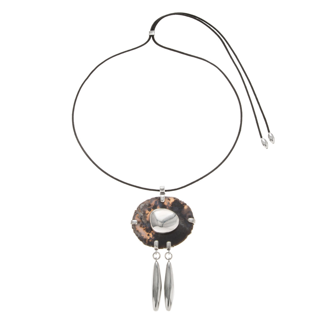 Ben Amun Galisteo Necklace in Agate available at Barbara Katz