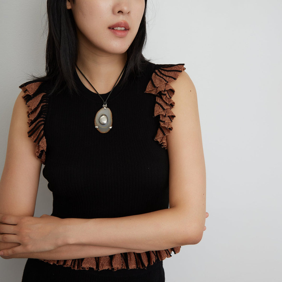 Ben Amun Otero Necklace in Agate available at Barbara Katz