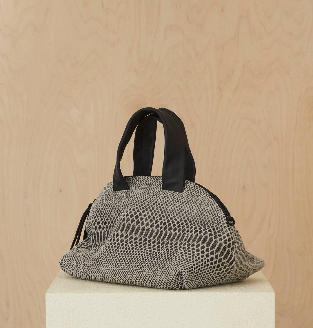 Daniella Lehavi Malika Large Satchel Bag in Ice available at Barbara Katz